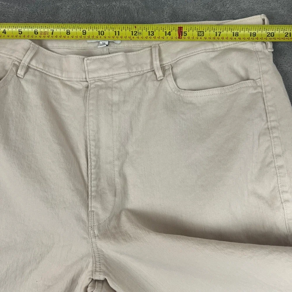 Banana Republic High Rise Wide Leg Pants Womens 35 Linen Blend Sophisicated